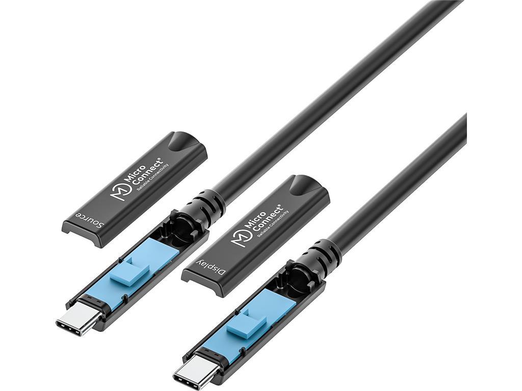 MicroConnect USB-C to USB-C cable 5m, Premium fiber