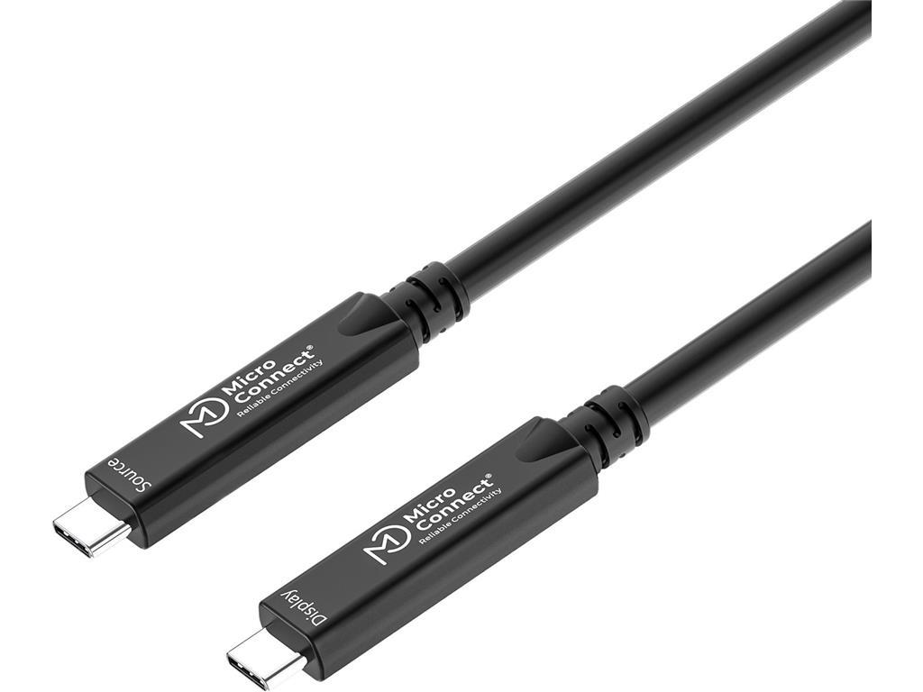 MicroConnect USB-C na USB-C kabel 15m, optički