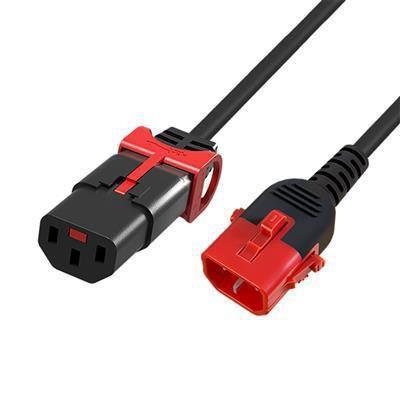 MicroConnect Powercord C13 IEC Lock+ - C14 IEC Lock