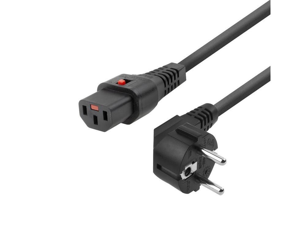 MicroConnect Kabel za napajanje Schuko CEE 7/7 kutni