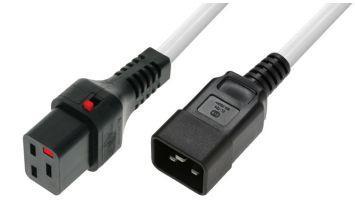 MicroConnect Powercord C19 IEC Lock - C20
