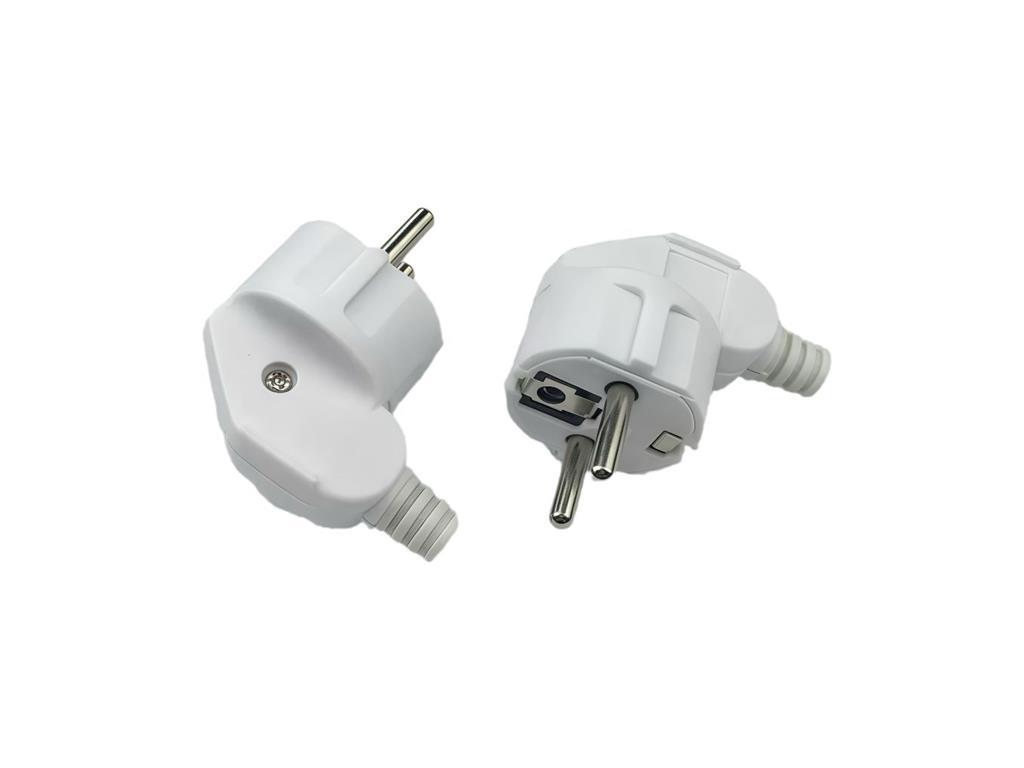 MicroConnect Kutni Schuko utikač, bijeli, 16A 250V