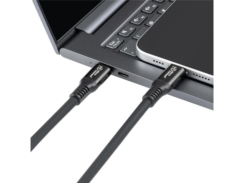 MicroConnect USB-C na USB-C kabel 0,15m