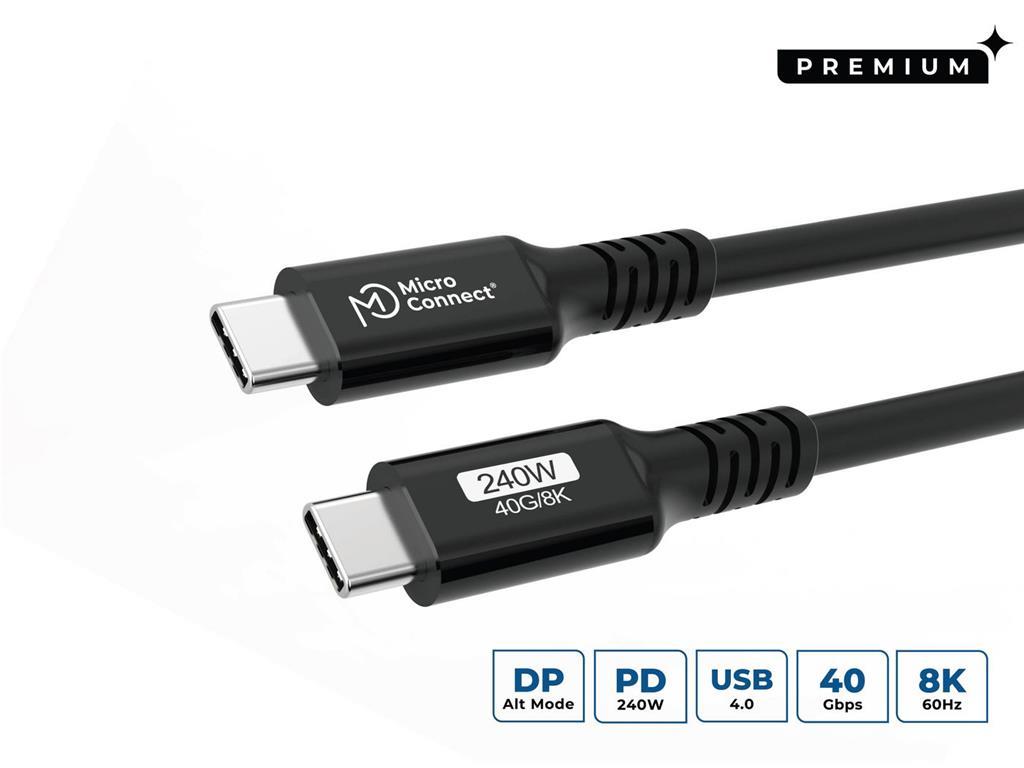  Premium kabel USB C-C USB4 Gen3x2