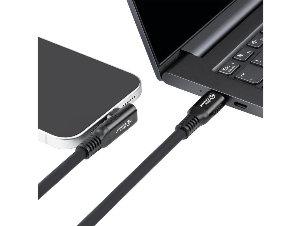 MicroConnect Premium magnetni kabel USB C-C, 0,15m
