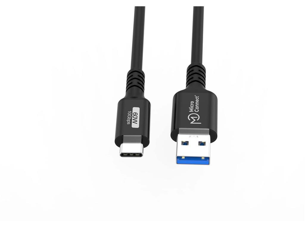 MicroConnect USB-C to USB-A cable 0.15m