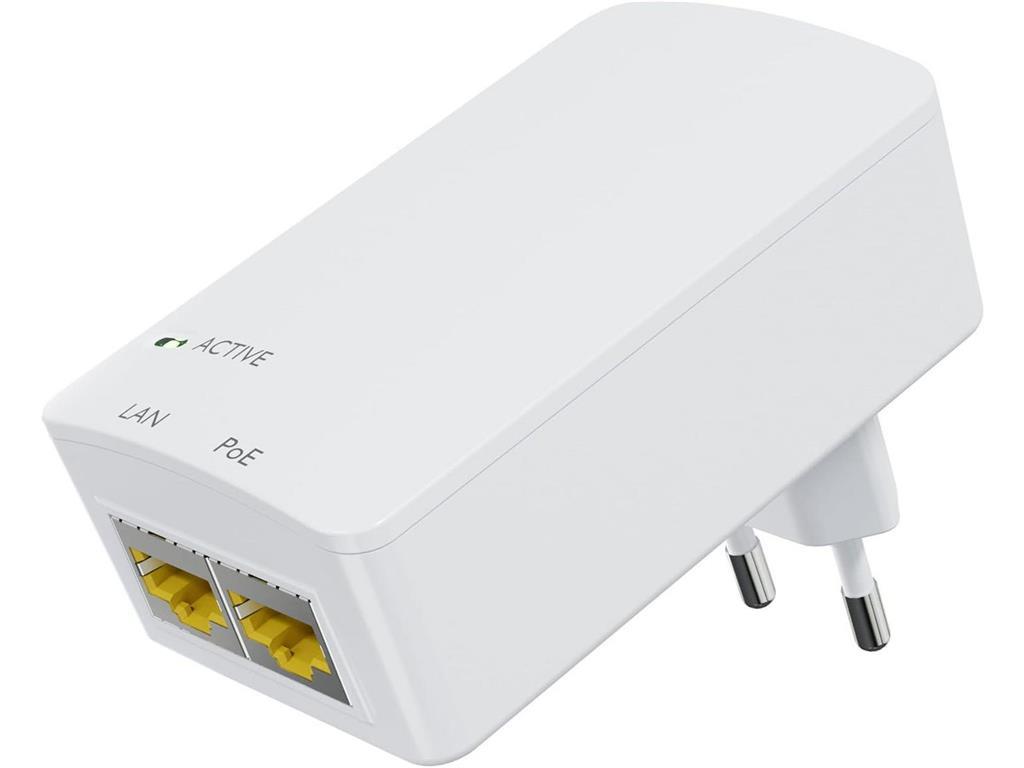 MicroConnect PoE injektor 48V 15.4W EU vtič