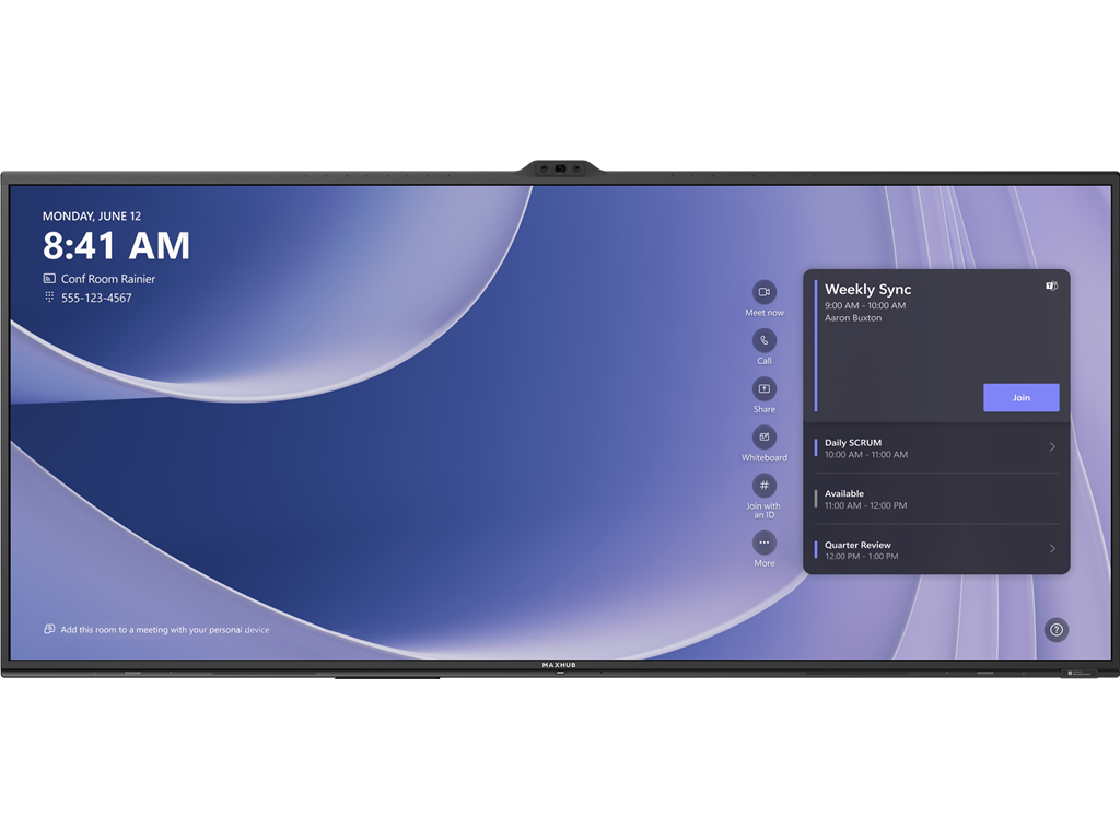 MaxHub MICROSOFT TEAMS ROOM interaktivni zaslon