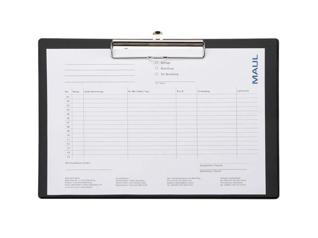 Maul Podloga z vpenjalno sponko A4 ležeča