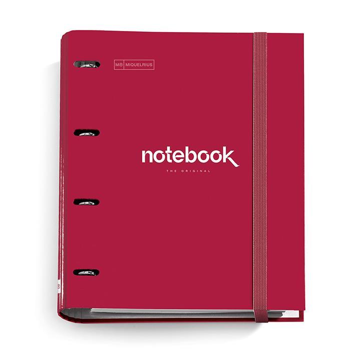 MiquelRius Kartonska mapa na ringe s blokom, crvena