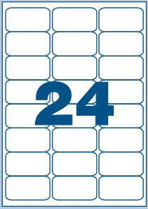 Multi3 Bele nalepke 64 x 33,9, 24/stran