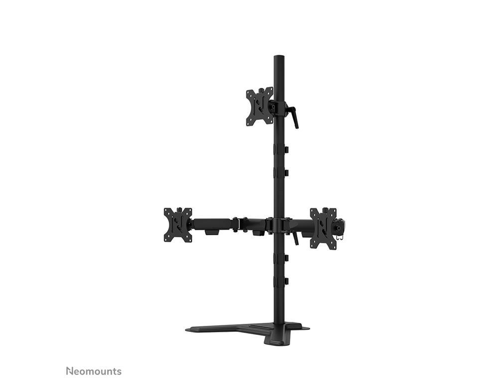 Neomounts Stojalo za tri monitorje 10-32"