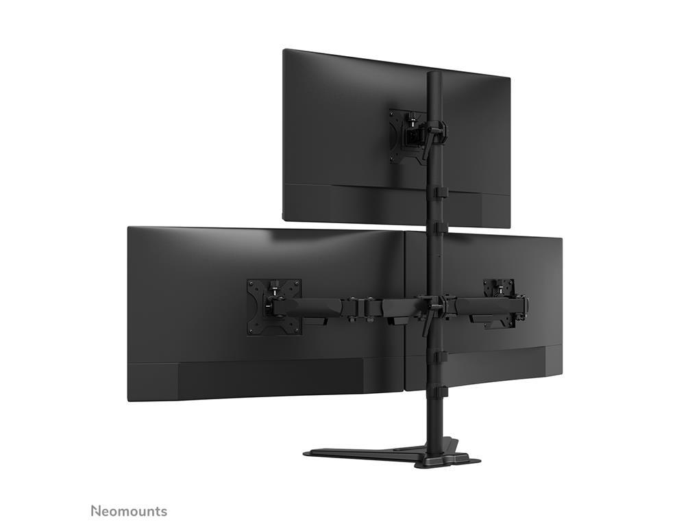 Neomounts Stojalo za tri monitorje 10-32"
