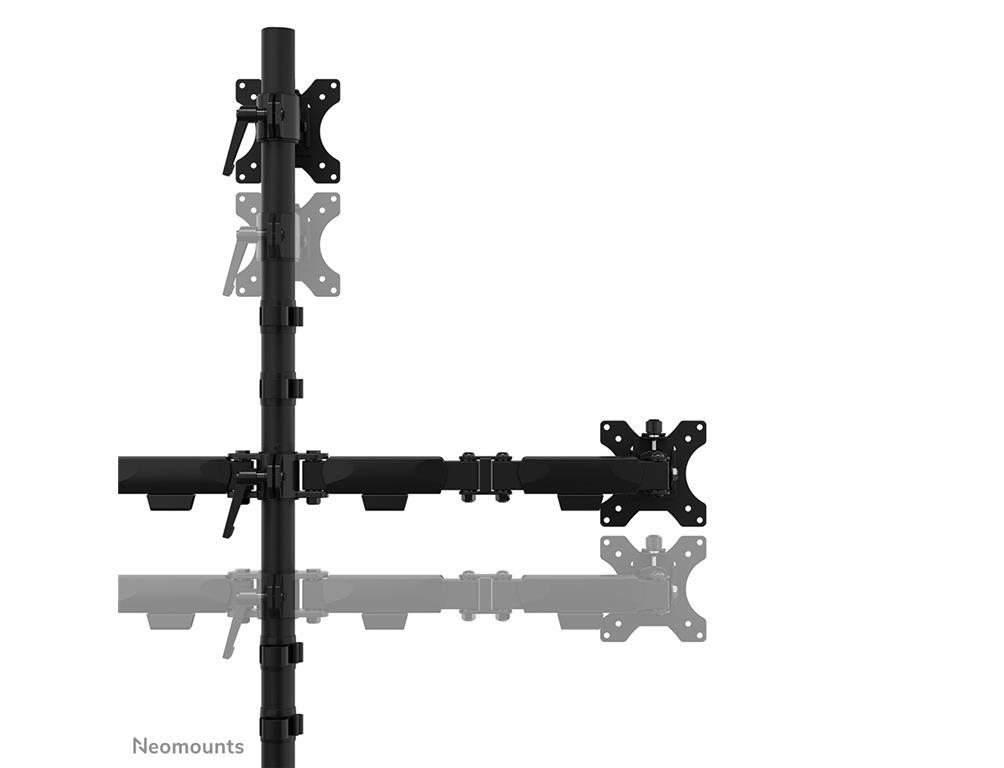 Neomounts Stojalo za tri monitorje 10-32"