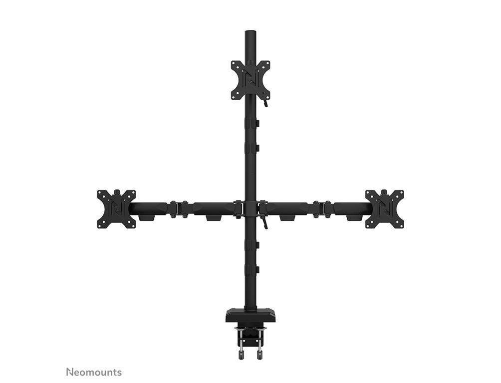 Neomounts Nosilec za tri monitorje 10-32"