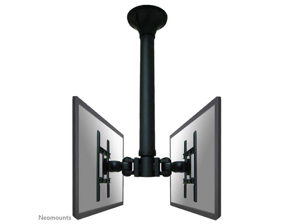 Neomounts Dvojni stropni nosilec za monitor/TV