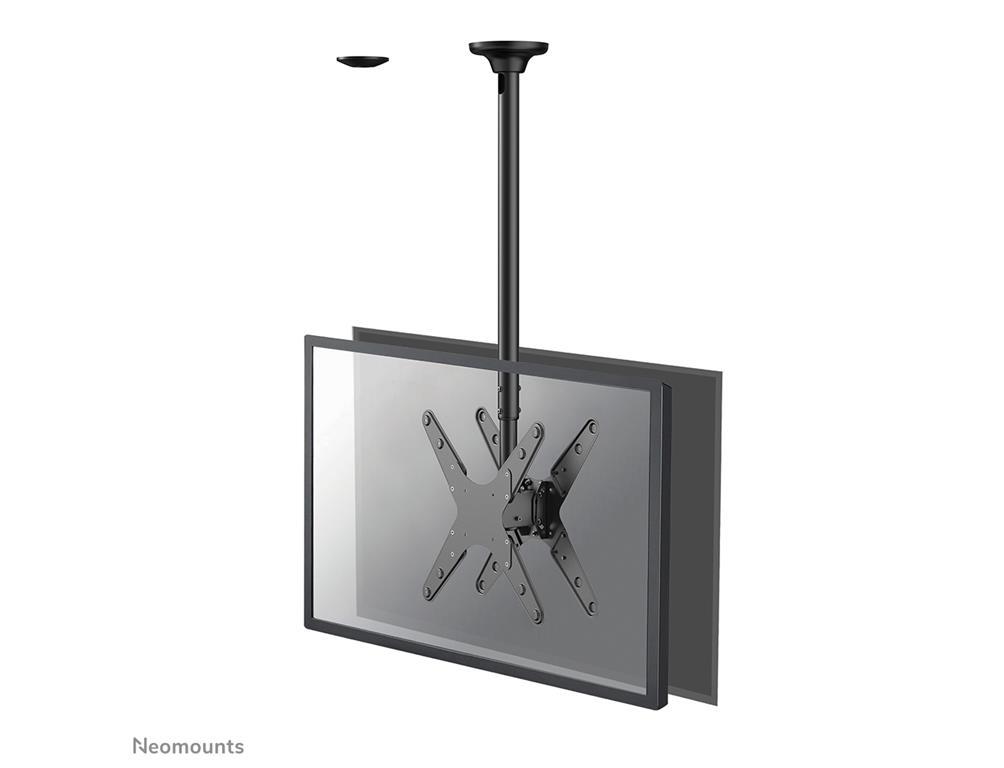 Neomounts Dvojni stropni nosilec za monitor/TV