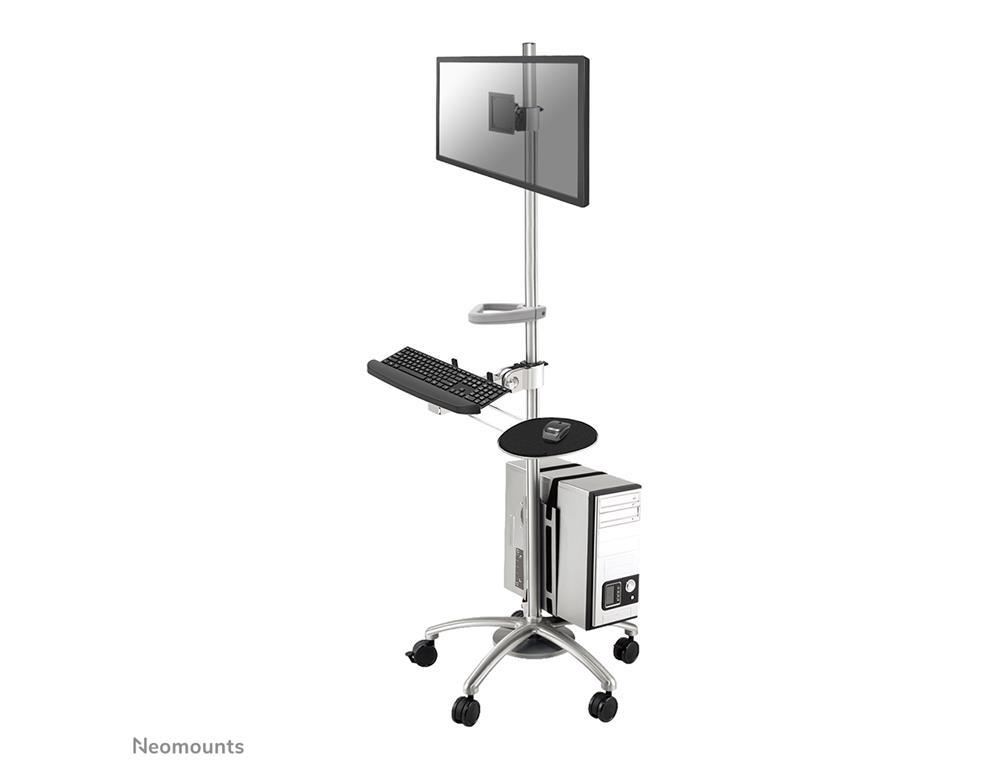 Neomounts Mobilna delovna postaja 10-27"
