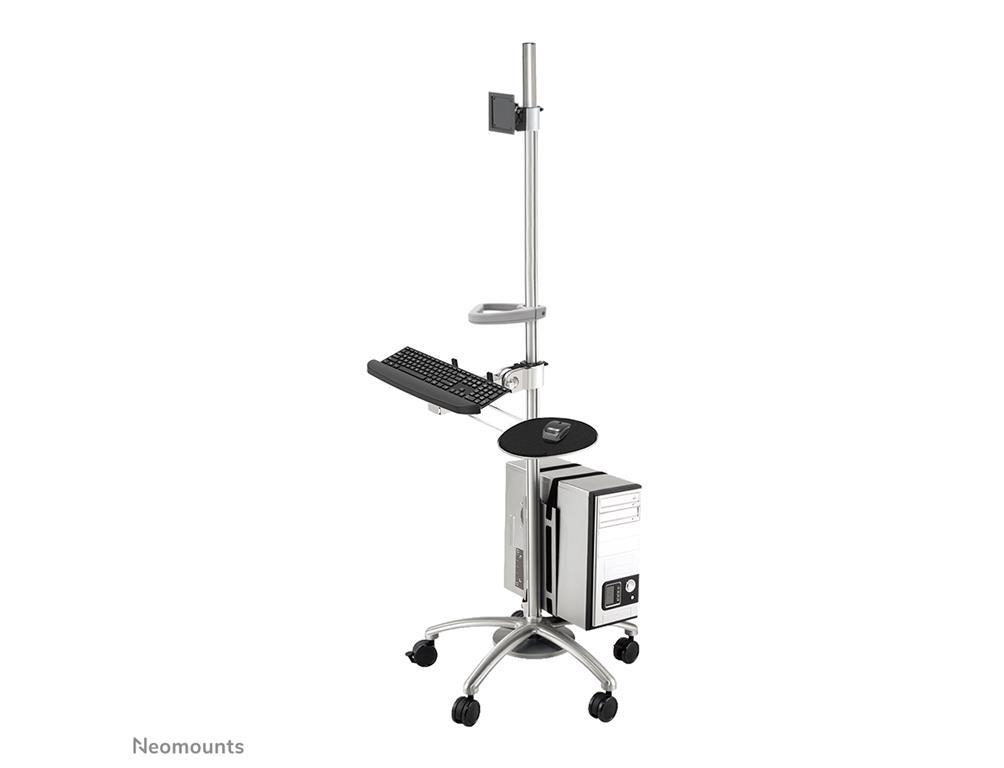 Neomounts Mobilna delovna postaja 10-27"