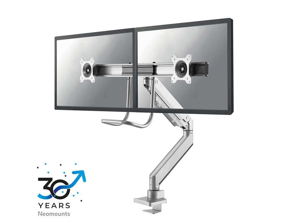 Neomounts Gibljivi nosilec za 2 monitorja 10-32''