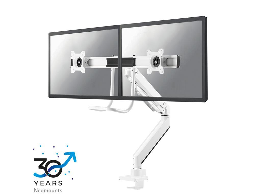 Neomounts Gibljivi nosilec za 2 monitorja 10-32''