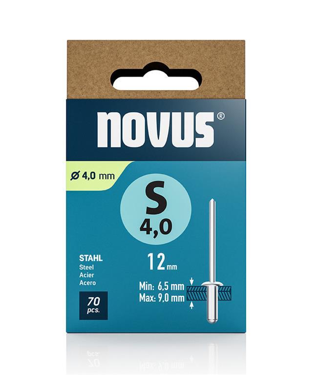 Novus Zakovice tip S 4 x 12 mm, jeklo