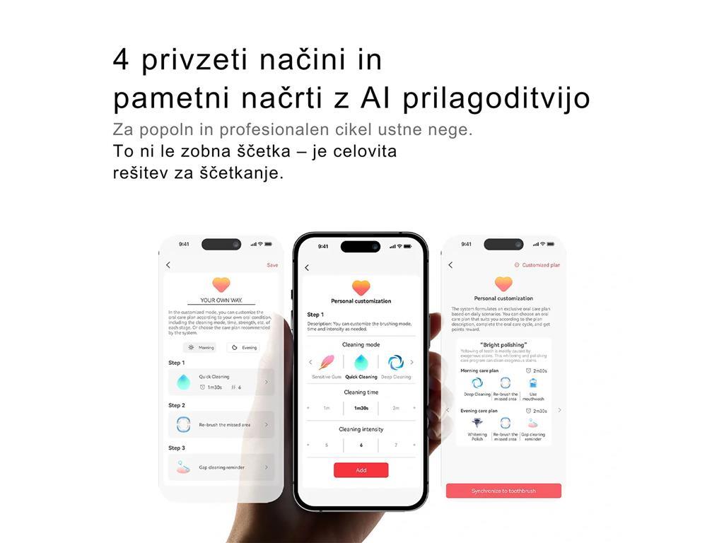 Oclean Električna zobna ščetka X Pro 20 Set