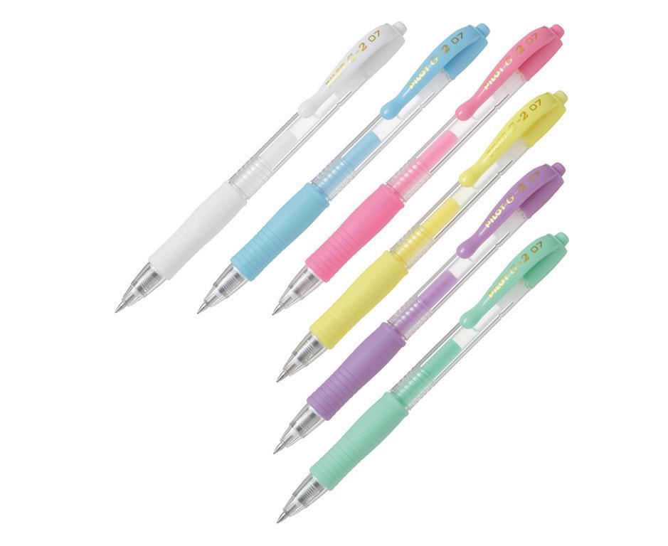 Pilot Gel roler G-2 0,7 pastel BARVE