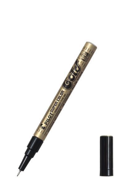 Pilot Marker SUPER COLOR, EXTRA FINE, zlata