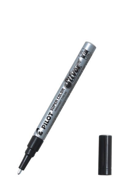 Pilot Marker SUPER COLOR, FINE, srebrn