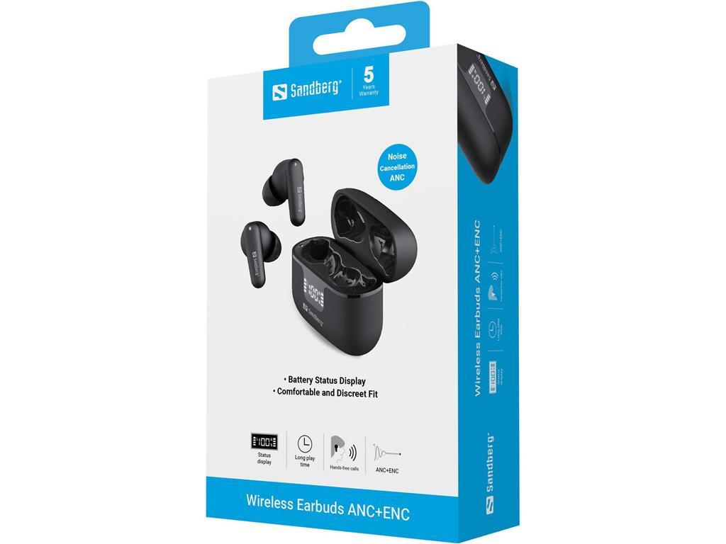 Sandberg Brezžične slušalke anc+enc