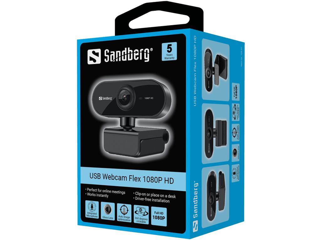 Sandberg USB web kamera Flex 1080P HD