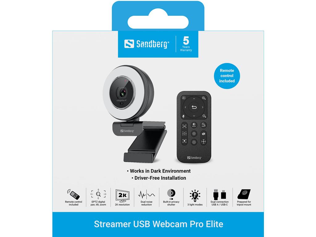 Sandberg Streamer USB spletna kamera Pro Elite