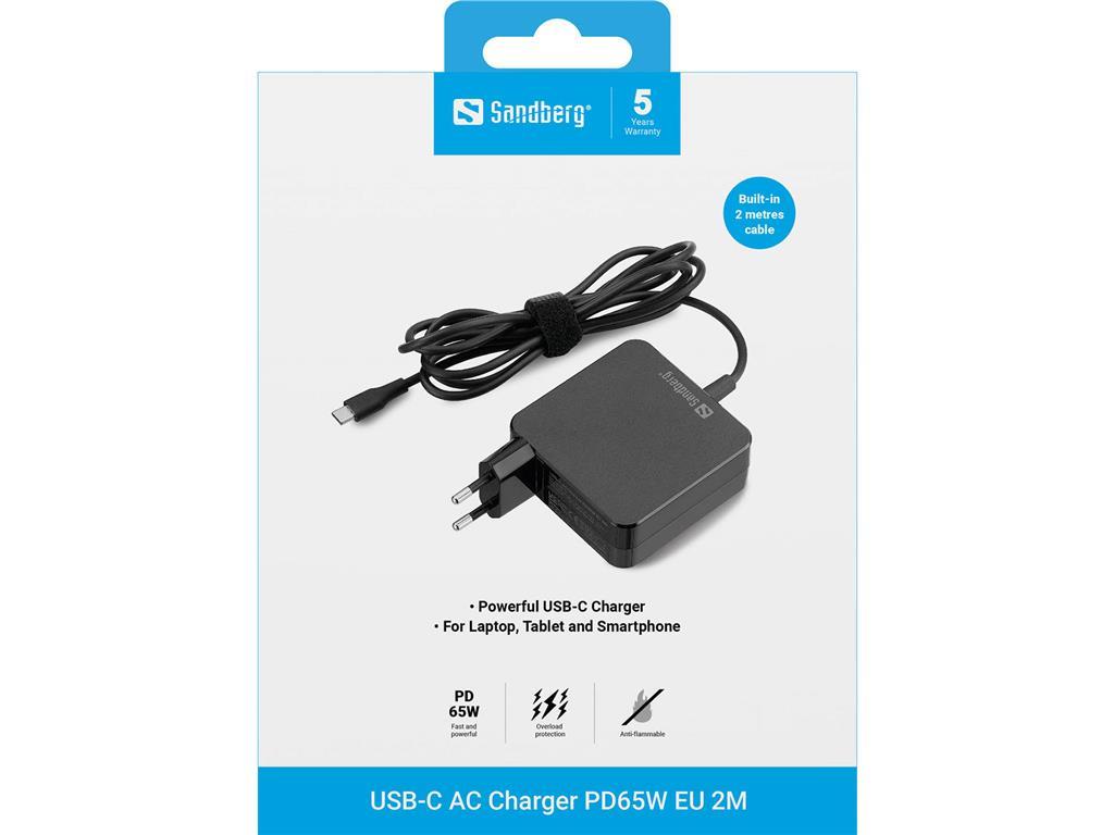Sandberg Sandberg USB-C AC punjač PD65W EU 2M