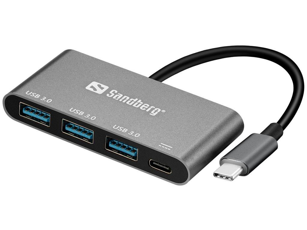 Sandberg Sandberg USB-C na 3xUSB 3.0 razdjelnik +