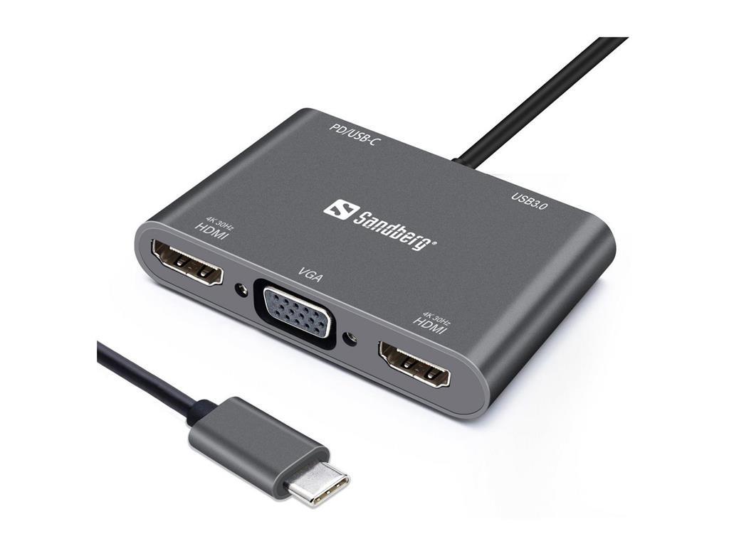 Sandberg Sandberg USB-C docking stanica