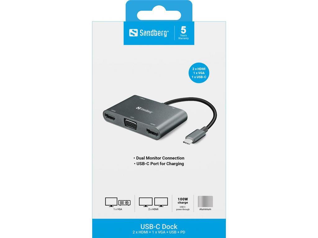 Sandberg Sandberg USB-C docking stanica