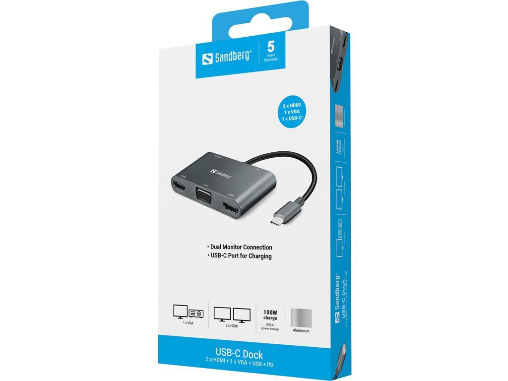 Sandberg Sandberg USB-C docking stanica
