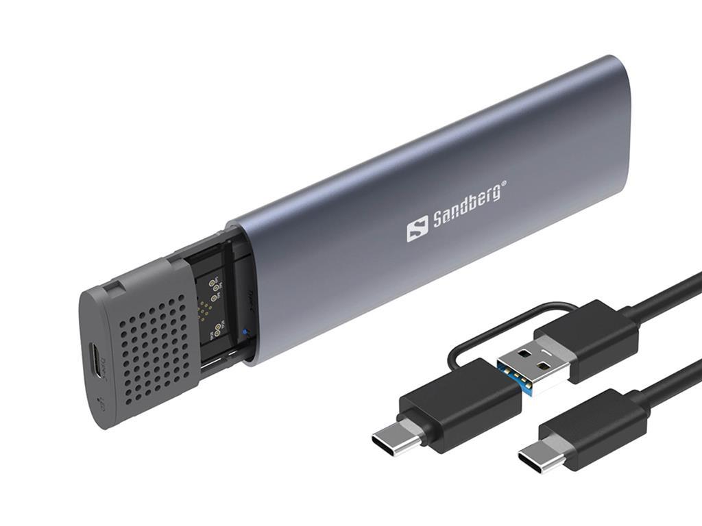 Sandberg USB 3.2 ohišje za M.2+NVMe SSD
