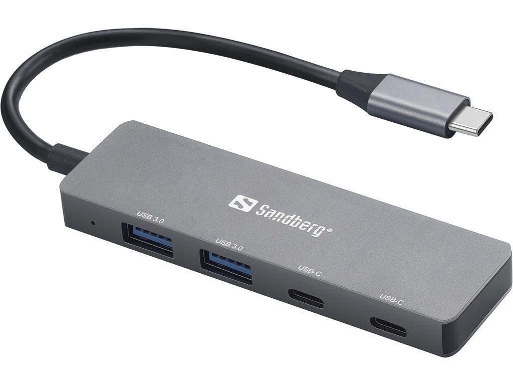 Sandberg USB-C hub, 4-u-1