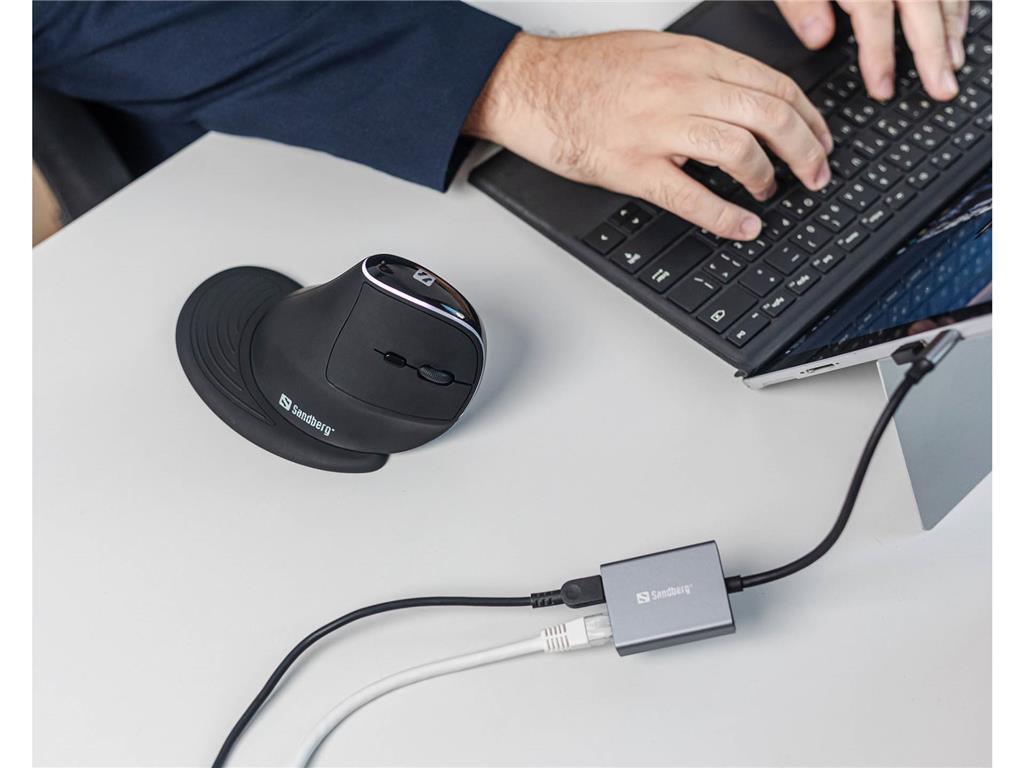 Sandberg USB-C gigabitni adapter PD100W
