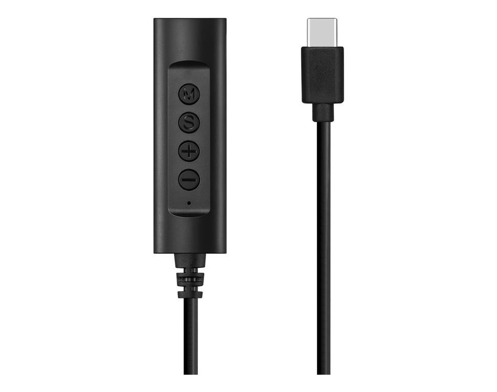 Sandberg USB-C kontroler za slušalice, 1.5m