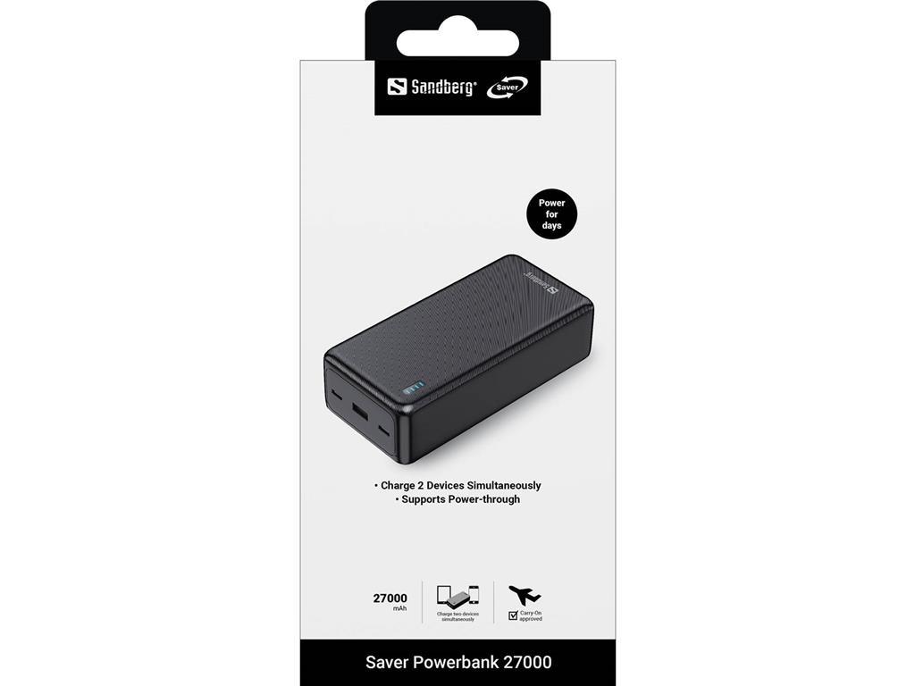 Sandberg Baterija Powerbank Saver Powerbank 27000
