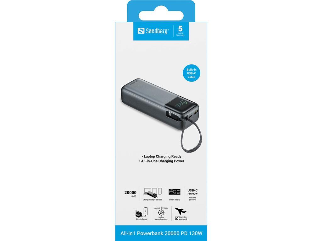 Sandberg Solarna baterija Powerbank 20.000