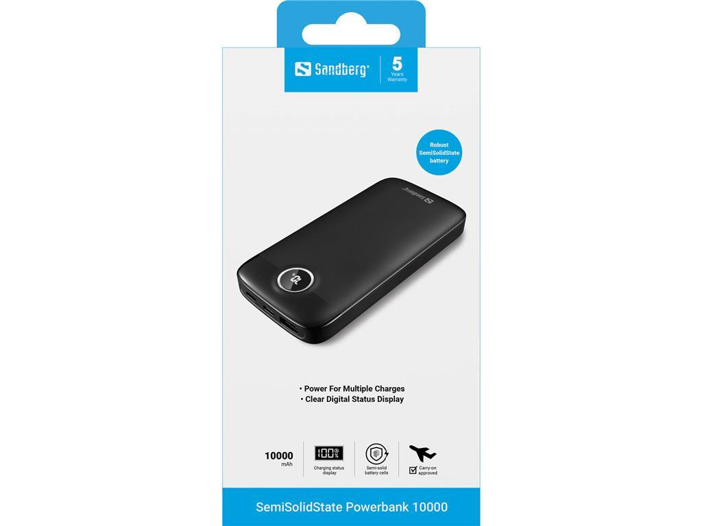 Sandberg Baterija Powerbank 10.000 SolidState