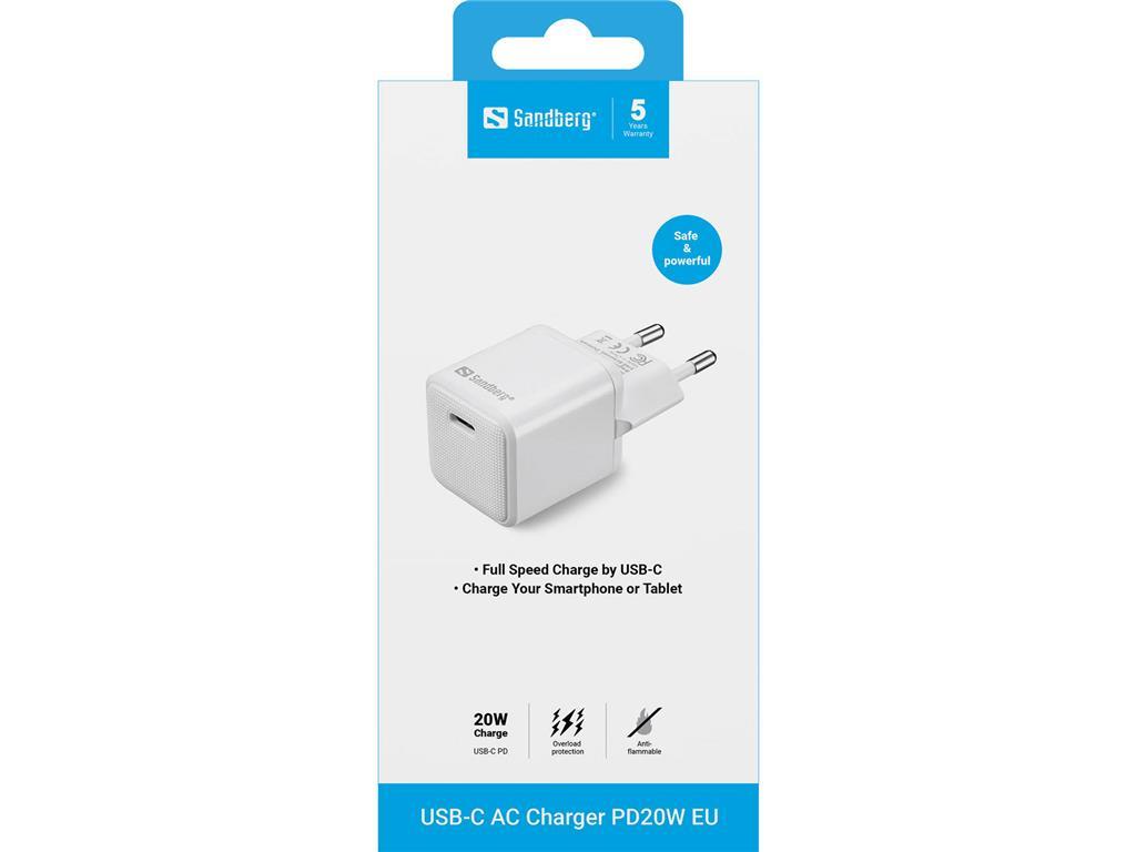 Sandberg Sandberg USB-C AC punjač PD20W EU