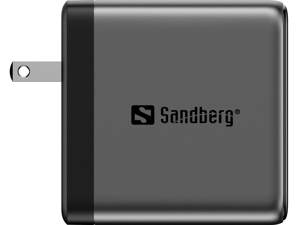 Sandberg Potovalni polnilnik PD100W z displejem