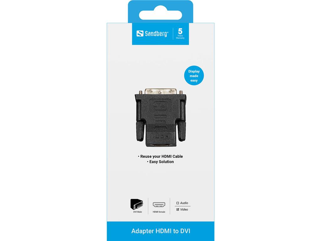 Sandberg Adapter DVI - HDMI M-F