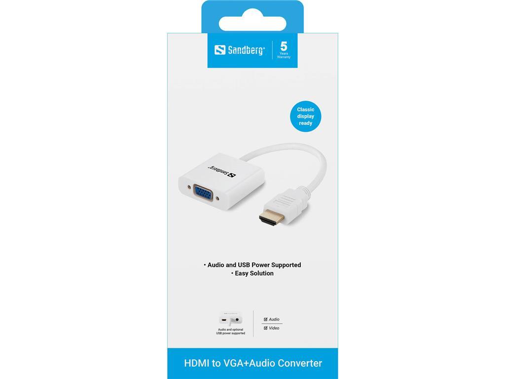 Sandberg HDMI na VGA + avdio pretvornik