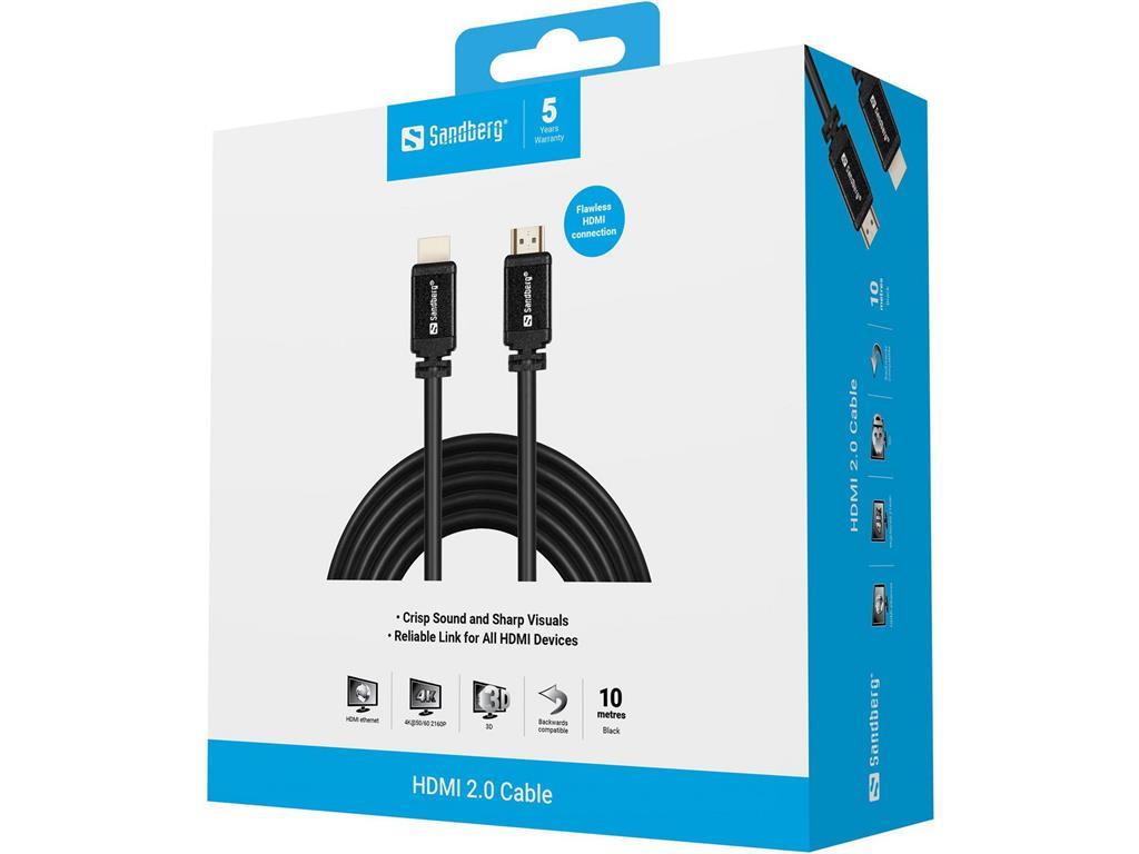 Sandberg Sandberg HDMI 2.0 kabel 19M-19M, 10m